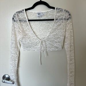 lace bolero top